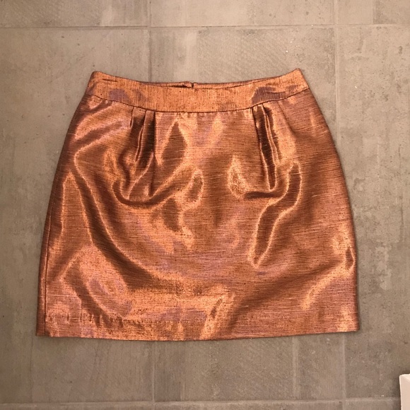 Leona by Lauren Leonard Metallic Skirt 2 - Picture 2 of 6